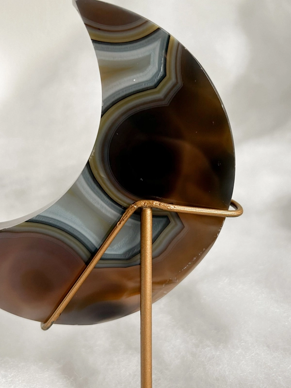 mezzaluna in Agata naturale